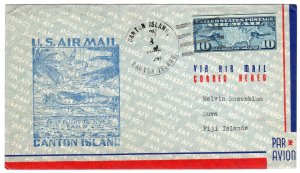 Pan Am clipper First Flight Canton Island to Fiji, Nov. 1941