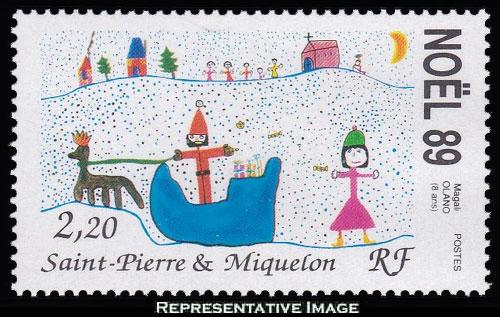 Saint Pierre & Miquelon Scott 521 Mint never hinged.