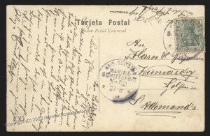 Germany 1909 Navy SMS Freya MidEast Unrest MSP52 Cover 107473