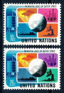 United Nations - New York #256-257  Set of 2 MNH