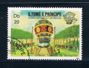 Saint Thomas and Prince Is 703b Used Balloon (GI0428)+