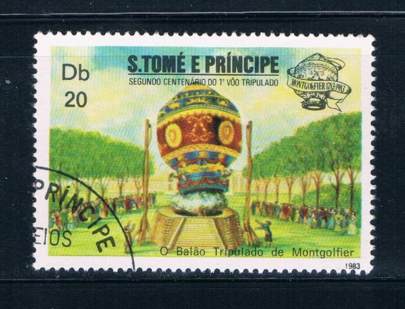 Saint Thomas and Prince Is 703b Used Balloon (GI0428)+