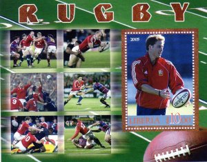 Liberia 2005 Rugby & Prince William S/S Perf.MNH VF