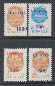 Latvia 308-311 MNH VF