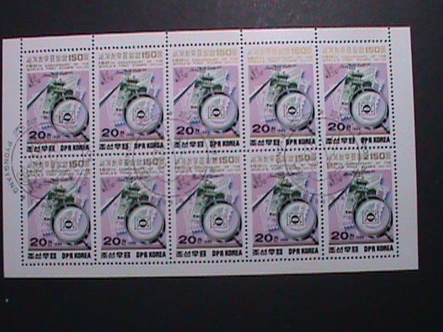 ​KOREA-1989 SC#2857-STAMPS SHOW LONDON'89 CTO FULL SHEET VERY FINE