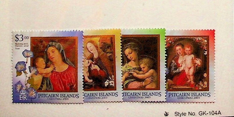 PITCAIRN ISL. Sc 587-90 NH ISSUE OF 2003 - CHRISTMAS - (DF25)