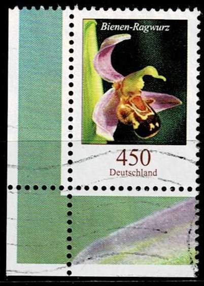 Germany 2015,Sc.#2885 used Flower: Bee orchid (Ophrys apifera)