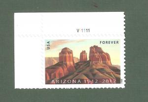 4627 Arizona Statehood US Single W/Plate Number Mint/nh (free shipping offer)