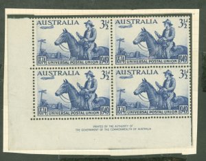 Australia  #223 Mint (NH) Plate Block