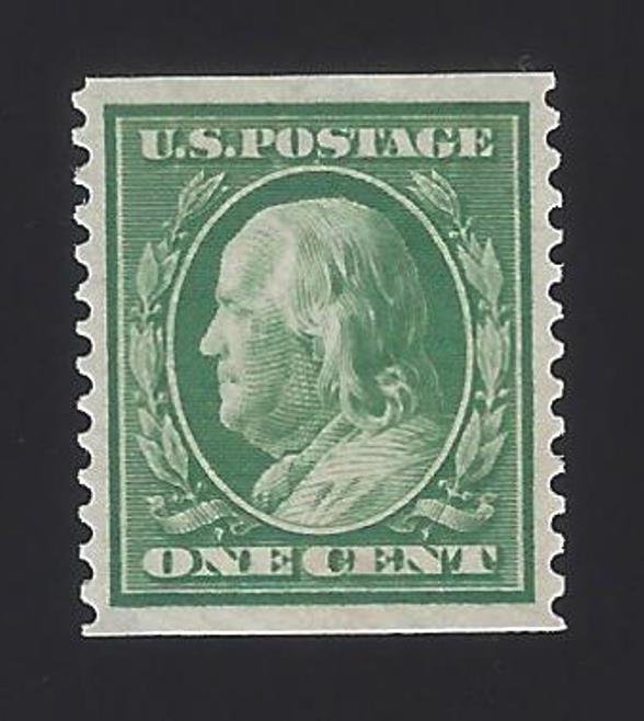 US #352 1909 Green Wmk 191 Perf 12 Vert MNH VF Scv $210