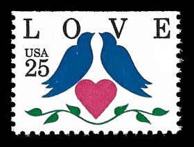PCBstamps       US #2441 Bk Sgl 25c Love Birds, MNH, (11)