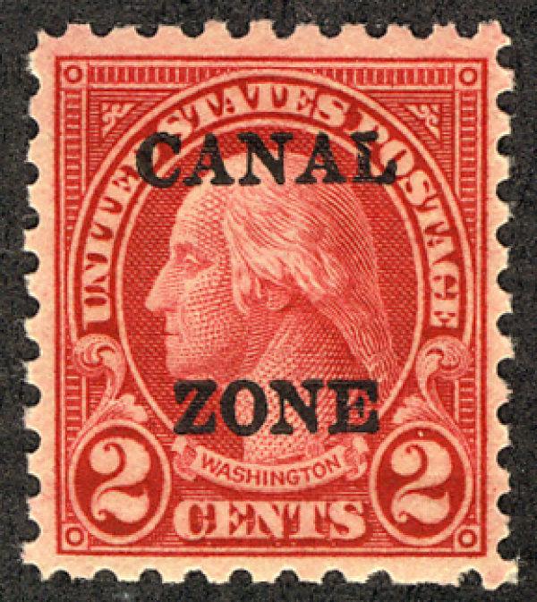 MALACK Canal Zone # 97 F/VF OG H,  better overprint,  Nice! b1012