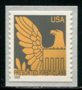 3792d US (25c) Presorted Eagle SA coil, MNH sgl dated 2005