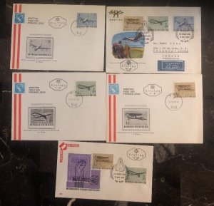 1968 Vienna Austria 5 First Day Cover FDC International Airmail Exhibition Lot