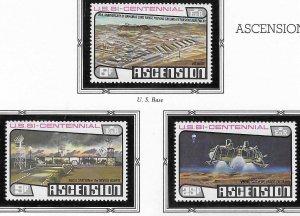 Ascension #215-217 set complete (MNH)  CV $1.50