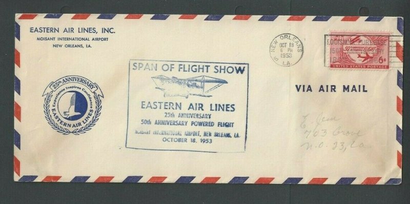 1953 Eastern Airlines 50 Year Celebration Of powered Flight Pamphlet 20 P