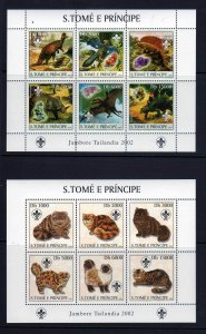 Saint Thomas Scott 1510-1512 MNH! Complete Set! Cats Minerals PreHistoric! 2