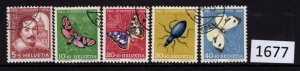 Switzerland Scott B267-271, USED CTO SEE IMAGE (1677), Free Shipping