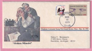 1979 MODERN MIRACLES NORMAN ROCKWELL SOUVENIR COVER