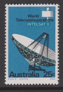 Australia 1968 25c Intelsat II Sc#433 MNH