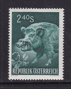 Austria  #642  MNH   1959   animals 2.40s  wild boar