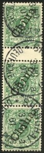 German Colonies, German Offices in China #2 (Mi. 2IIZS) Cat€200+, 1898 5pf ...