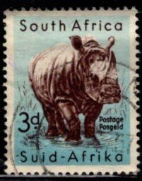 South Africa - #204 White Rhinoceros - Used