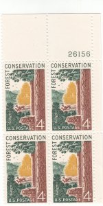 Scott # 1122 - 4c - Forest Conservation Issue - plate block of 4 - MNH