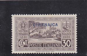 Cyrenaica  Scott#  54  MH