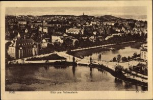 Postcard 1918 Kiel Schleswig Holstein,View from the Town Hall Tower, Excellent