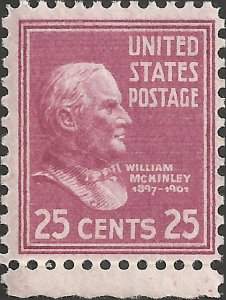 # 829 MINT NEVER HINGED WILLIAM McKINLEY