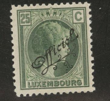 Luxembourg Scott o145 MH* 1922-26 Official