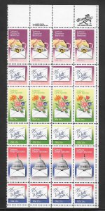 #1805-10 MNH Zip Block & Copy Block of 24