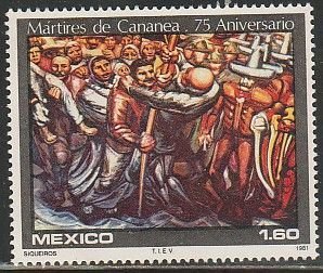 MEXICO 1238, MINERS OF CANANEA, LABOR STRIKE BY SIQUEIROS. MINT, NH. VF.