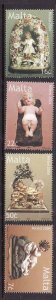 Malta-Sc#1186-9- id8-unused NH set-Christmas-2004-