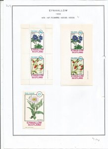 EYNHALLOW -1982 - Flowers - Sheets - Mint Light Hinged - Private Issue