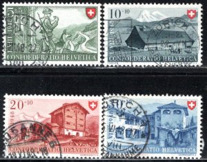 Switzerland Scott # B174 - B177, used