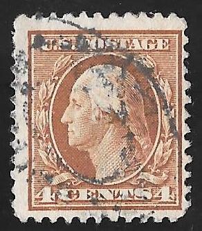 503 4 cents Washington, Brown Stamp used AVG