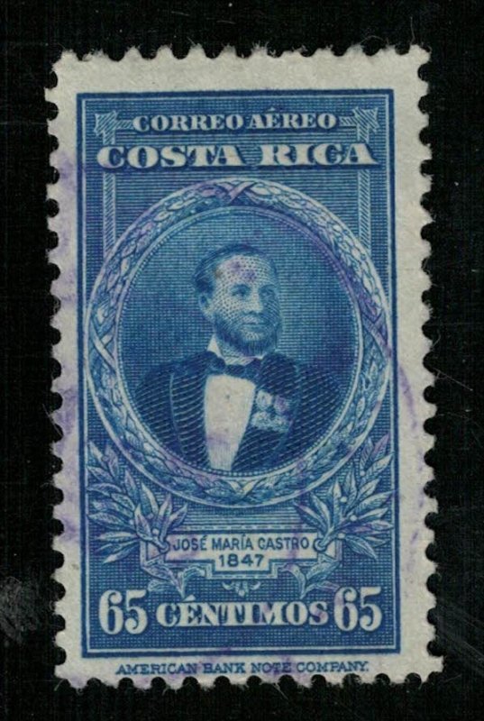 1943 Airmail - Portraits and Dates, Costa Rica 65c (TS-386)