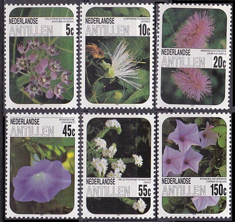 1985 Netherlands Antilles 569-574 Flowers 6,50 €