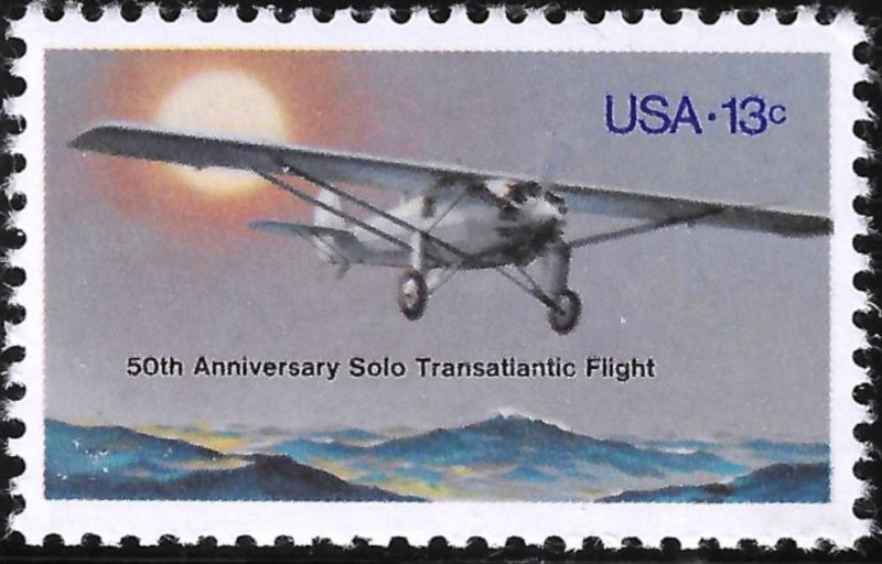 Scott 1710 13¢ Lindbergh Flight Single  - MNH