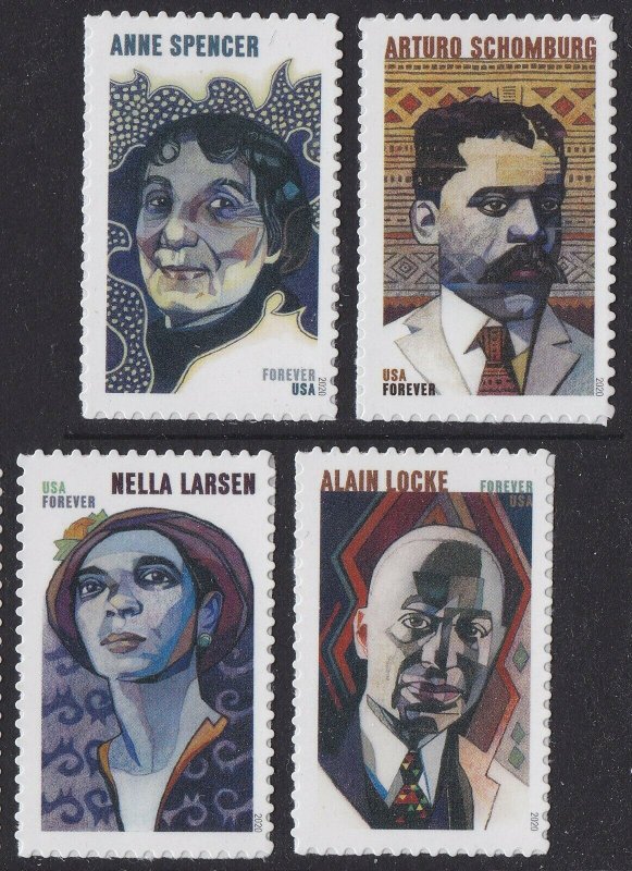 US 5471-5474 Voices of the Harlem Renaissance forever set (4 stamps) MNH 2020