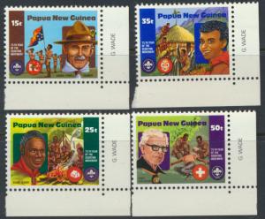 Papua New Guinea SG 426-429 SC# 554-557 MNH  Boy Scouts  see scan 