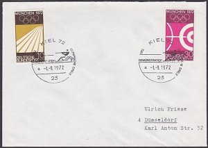 GERMANY 1972 Olympic Games cover special pmK DEMONSTRATION.................A2970