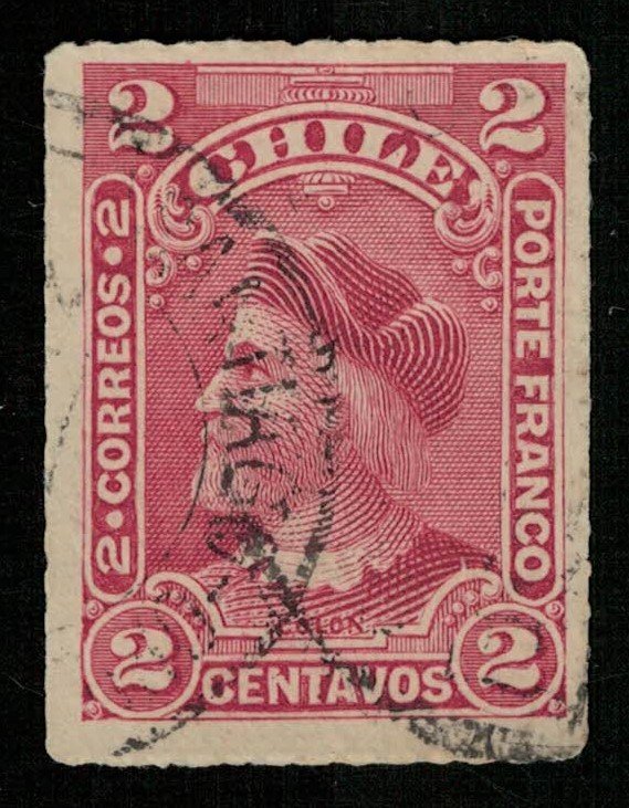 1900, Christopher Columbus, Chile, 2 centavos, SG #83 (Т-8170)