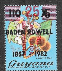 Guyana #1347a   Baden Powell Ovptd.  (MNH) CV. $7.00