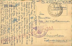 ad5857 - CZECHOSLOVAKIA - Postal History - Censored FELDPOST MAIL   1942