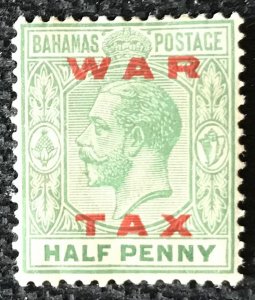 Bahamas #MR11 *MH* Single War Tax George V L23