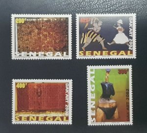 SENEGAL 2002 DAKART DAK ART DAKAR HANDCRAFTS ARTISANAT PAINTINGS RARE MNH