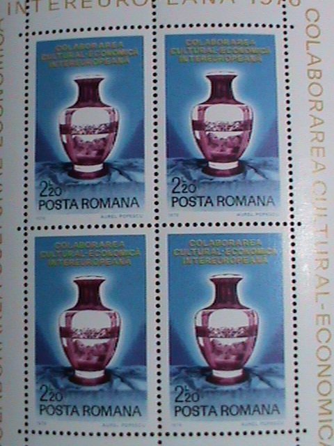 ​Romania Stamp:1976: Intereuropa Cultural Economic S/S sheet #16